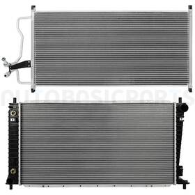 Autobasicparts 13402070 Aluminum Radiator And Ac Condenser Cooling Kit For 2004 2005 2006-2008 Ford F-150