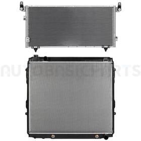 Autobasicparts 13402089 Aluminum Radiator And Ac Condenser Cooling Kit For 2004-2006 Toyota Tundra 4.7l