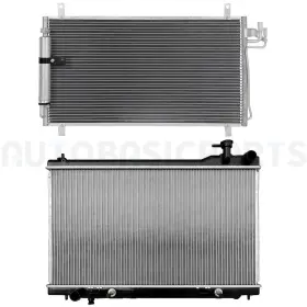 13402105 Autobasicparts Aluminum Radiator And Ac Condenser Cooling Kit For 2003-2006 2007 Infiniti G35 13402105 Autobasicparts Aluminum Radiator And Ac Condenser Cooling Kit For 2003-2006 2007 Infiniti G35