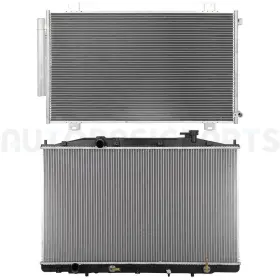 13402121 Autobasicparts Automotive Aluminum Radiator And Ac Condenser Kit For 2018 Honda Odyssey 3.5l