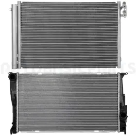 13402171 Autobasicparts Aluminum Radiator And Ac Condenser Kit For 2013-2015 Bmw X1 2009-2015 Z4