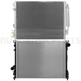 Autobasicparts 13402206 Aluminum Radiator And Ac Condenser Cooling Kit For 2009-2010 Dodge Charger