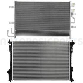 Autobasicparts 13402211 Aluminum Radiator And Ac Condenser Cooling Kit For 2013 2014-2017 2018 Ford Flex