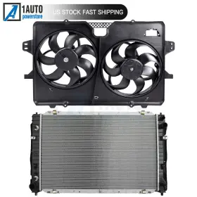 10133946 Autobtparts New Electric Engine Radiator Cooling Fan Kit For 2008 Mercury Mariner 3.0l Front