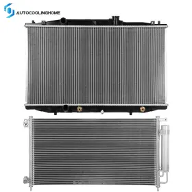 Co83802402 Autocoolinghome Cooling Radiator And Ac Condenser For 2007 Honda Accord