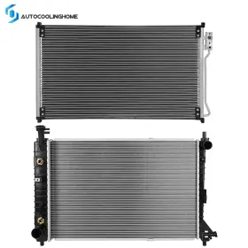Coo84806101ling Autocoolinghome Cooling Radiator And Ac Condenser For 1998-2001 2002 2003 2004 Ford Mustang 3.8l