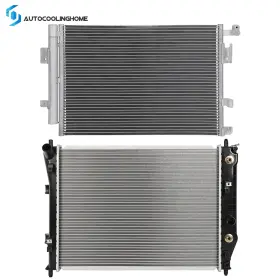 Coo84806301ling Autocoolinghome Cooling Radiator And Condenser For 2003-2004 Chevrolet Ssr 5.3l 2005-2006 6.0l