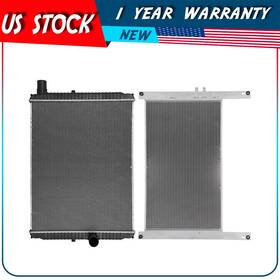 Autodayplus Adp84404701s Radiator And Ac Condenser Kit For 2005-2007 International Harvester 9400i Sba