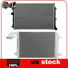 Ap84817601l Autoparts-leader Fits 2014 Volkswagen Jetta Ac Condenser And Radiator Assembly