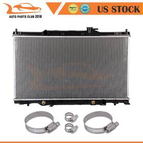 Autopartsclub2018 Ap834421c01 Aluminum Radiator For 2003-2006 Honda Element With 4 Universal Oil Hose Clamps