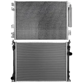 12672331 Autosuperstar Radiator And Ac Condenser Cooling Kit For 2011-2019 Dodge Challenger 3.6l 5.7l