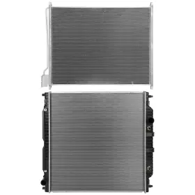 12674819 Autosuperstar Radiator And Ac Condenser Cooling Kit For 2005 2006 2007 Ford F-350 Super Duty