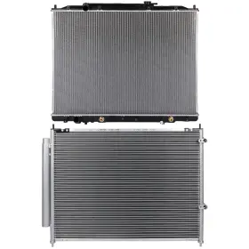 12675501 Autosuperstar Radiator And Ac Condenser Cooling Kit For 2009 2010 2011-2014 Honda Ridgeline 3.5l