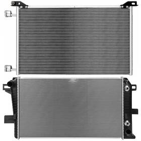 Autosuperstar 12675514 Radiator And Ac Condenser Cooling Kit For 2001-05 Chevrolet Silverado 2500 Hd 6.6l