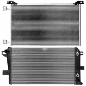 12675514 Autosuperstar Radiator And Ac Condenser Cooling Kit For 2001-05 Chevrolet Silverado 2500 Hd 6.6l