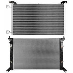 Autosuperstar 12675518 Radiator And Ac Condenser Cooling Kit For 2011-15 Chevrolet Silverado 2500 Hd 6.0l