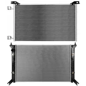 12675518 Autosuperstar Radiator And Ac Condenser Cooling Kit For 2011-15 Chevrolet Silverado 2500 Hd 6.0l
