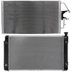 12675525 Autosuperstar Radiator And Ac Condenser Cooling Kit For 1996 1997-1999 Chevrolet C1500 C2500