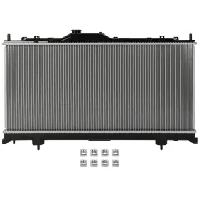 Mi3010211 Autosuperstar 12753982 Aluminum Radiator For 2006-2012 Mitsubishi Eclipse 2.4l 3.8l Cu2842