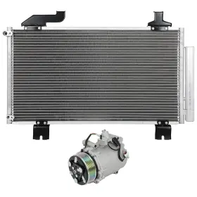 13407705 Autosuperstar Ac Condenser And Compressor Cooling Kit For 2009-2014 Acura Tsx 2.4l L4