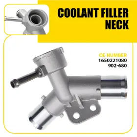1650221080 Auxito New Engine Coolant Filler Neck Hose Aluminium For 2007-2019 Toyota Yaris 1.5l O