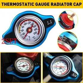 Hc-11bar Auxitoed Car Thermostatic Radiator Cap 1.3 Bar Water Temperature Gauge Cover 2pack