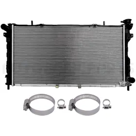13848388 Basic-autoparts For 2005-2007 Dodge Grand Caravan 3.3l Aluminum Radiator With Oil Hose Clamps Kit