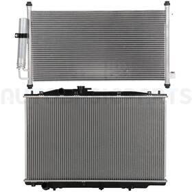 Basic-autoparts 13853330 Aluminum Radiator And Ac Condenser Cooling Kit For 2004-2006 Acura Tl 3.2l