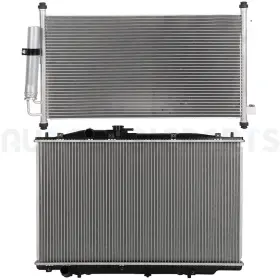 13853330 Basic-autoparts Aluminum Radiator And Ac Condenser Cooling Kit For 2004-2006 Acura Tl 3.2l 13853330 Basic-autoparts Aluminum Radiator And Ac Condenser Cooling Kit For 2004-2006 Acura Tl 3.2l