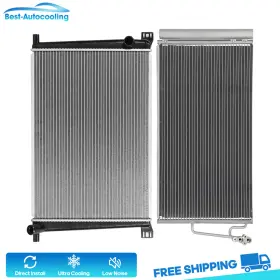 Auto84806601scooling Best-auto-cooling Aluminum Radiator And A/c Condenser For 2013 2014 2015-2016 Mini Cooper Paceman