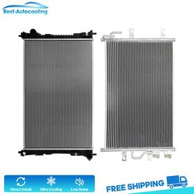 Best-auto-cooling Auto84807901scooling Aluminum Radiator And A/c Condenser For 2015 2016 2017 18-2019 Ford Taurus 3.5l