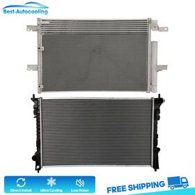 Best-auto-cooling Bestauto83804001scooling Aluminum Radiator And A/c Condenser For 2011 12-2014 Ford Edge Lincoln Mkx