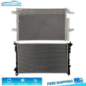 Bestauto83804001scooling Best-auto-cooling Aluminum Radiator And A/c Condenser For 2011 12-2014 Ford Edge Lincoln Mkx