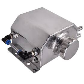 Bfo Qg4xn6 New Silver Aluminum Coolant Radiator Overflow Recovery Water Tank Bottle 1000ml