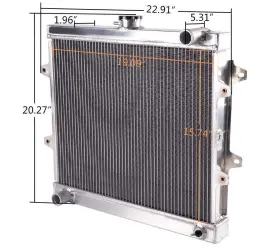 22r-e Blitech C945 Aluminum Radiator For 1984-1995 Toyota Pickup 4runner 2.4l 22r Engine 945