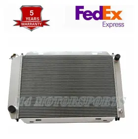 Cr055 Blitech For 79-93 Ford Mustang V8/l4 Lx/gt/cobra Mt Full Aluminum 3-row Racing Radiator