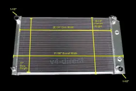 Er4162 Blitech 4-row Radiator For Oldsmobile Cutlass Supreme Brougham V8 5.0l 5.7l 1980-1987