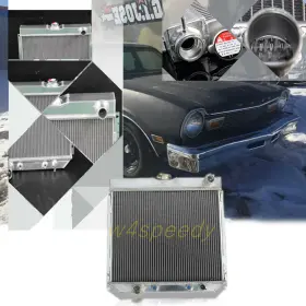 R339 Blitech 3 Row Aluminum Radiator For 1967-1970 Ford Maverick Fairlane Mustang Falcon L6