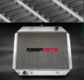 R433 Blitech Racing Aluminum 4 Row Radiator For 1966 1979 Ford Pickup F100 F150 F250 F350 Bronco V8