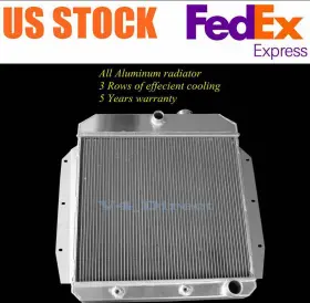 Rc5559 Blitech 3 Row Radiator For 1955-59 1956 Chevy Truck 3100 3200 3400 3500 3600 3800 5559