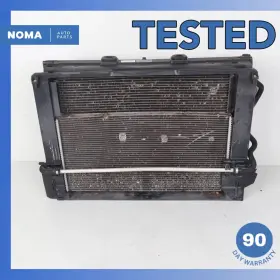17117603739 Bmw 10-19 F10 550i 650i Main And Auxiliary Aux Cooling Radiator A/c Condenser Oem