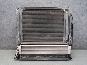 Bmw 7543347 04-06 E53 X5 4.8l N62 Radiator A/c Condenser Oil Cooler Fan Shroud Assembly