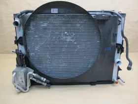 7553664 Bmw 03-05 E65 E66 N73 Engine Radiator A/c Condenser Oil Cooler Fan Assy Oem