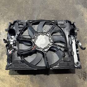 Bmw 7583775 2011-2016 535i Xdrive Complete Cooling System Set Radiator Fan Condenser Oem