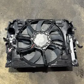 7583775 Bmw 2011-2016 535i Xdrive Complete Cooling System Set Radiator Fan Condenser Oem