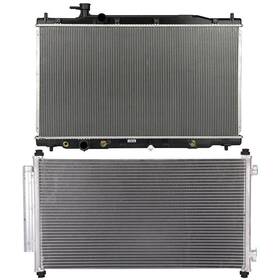 Book-autoparts 13572943 1 X Aluminum Core Radiator Ac Condenser Assembly For 2007-2009 Honda Cr-v
