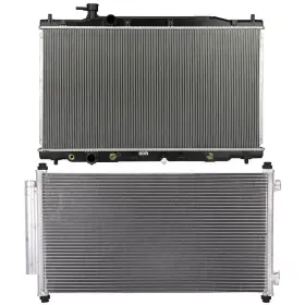 13572943 Book-autoparts 1 X Aluminum Core Radiator Ac Condenser Assembly For 2007-2009 Honda Cr-v