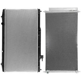 Book-autoparts 13572972 1 X Aluminum Core Radiator Ac Condenser For 2013-2017 Honda Accord