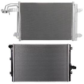 Book-autoparts 13572978 1 X Aluminum Core Radiator Ac Condenser For 2007-2010 Volkswagen Eos