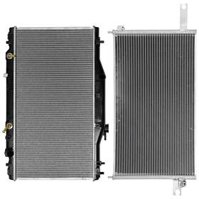 Book-autoparts 13583916 1 X Aluminum Core Radiator Ac Condenser Assembly For 2002-2006 Acura Rsx
